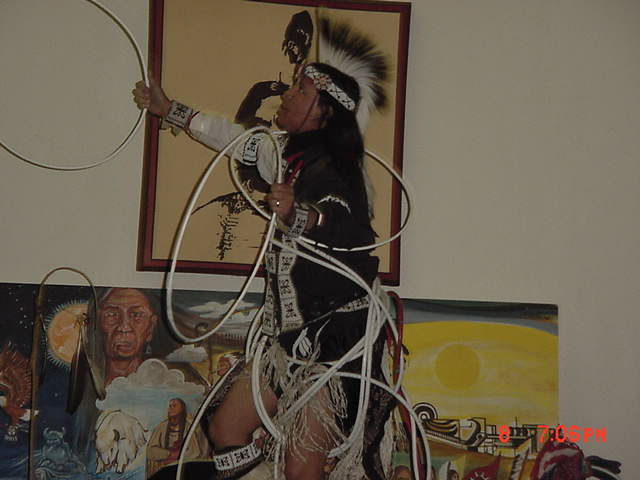 Dallas Chief Eagle hoop dancing